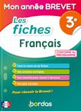 Français - Mon année Brevet - 55 fiches détachables | Cours complets, annales corrigées, quiz & conseils | Révisions programme 3e