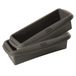 Lurch FlexiForm 2-delige set broodbakvormen van 100% BPA-vrije platina siliconen, binnenmaat 20 x 6 cm, zwart