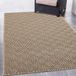 Tapis d'extérieur, robuste et résistant aux intempéries - Motif à carreaux, beige/noir. Dimensions : 160 x 230 cm
