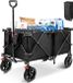 Chariot de transport pliable - Charge maximale 100 kg - XL - Noir