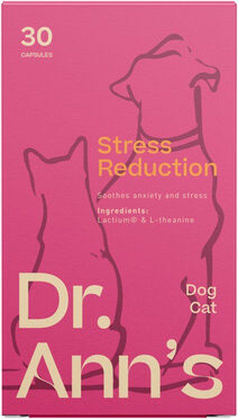 Dr. Ann's Stress Reduction - Katten en Honden Supplementen - 30 Capsules