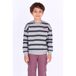 B.Nosy Rechtvallende Gestreepte Sweater - Grijs