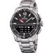 Festina F23000/K Hybride Heren Polshorloge Zwart/Bruin Titanium Saffierglas 46mm 3 ATM