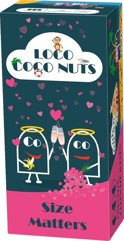 Geronimo Games - Loco Coco Nuts: Size Matters - Kaartspel - Partyspel - Nederlands - Vanaf 16 jaar