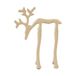 Light & Living ornament deer 20 cm - zand