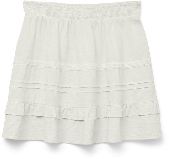 VERO MODA - VMPRETTY SHORT SKIRT WVN GA NOOS - Snow White - Size 36 - Women's Skirt