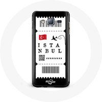 Maniacase Etui voor Samsung Galaxy J7 Vliegticket Istanbul Turkije