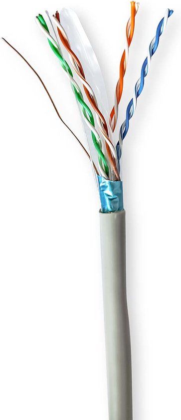 Nedis Netwerk Kabel Rol - CAT6 - 50m - Grijs