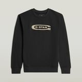 G-Star Old Skool Crew Sweat L/s Dk Black Heren XS