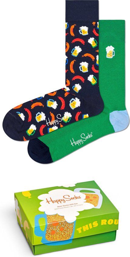 Happy Socks Beer Giftbox 2P - Maat 36-40