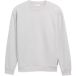 Tom Tailor Denim Chalk Grey Solid Crewneck Sweatshirt