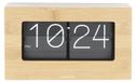 Horloge de table en bambou Flip, 20,5x7x11,5 cm
