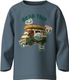 NAME IT NMMVOTO LS NREG TOP Jungen Langarmshirts Baumwolle Blau Mirage Größe 110