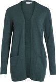 Vila Vest Viril Open L/s Knit Cardigan - Noos 14044041 Ponderosa Pine/dark Dames Maat - XXL