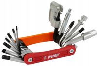 Unior Multitool Fietsgereedschap 17 Functies Inbus Torx Spaak Grijs
