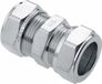 Bonfix Raccord à sertir - Raccord droit - 28x28mm - Laiton étamé