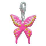 Melina Damesbedel hanger vlinder email 925 sterling zilver 1800211