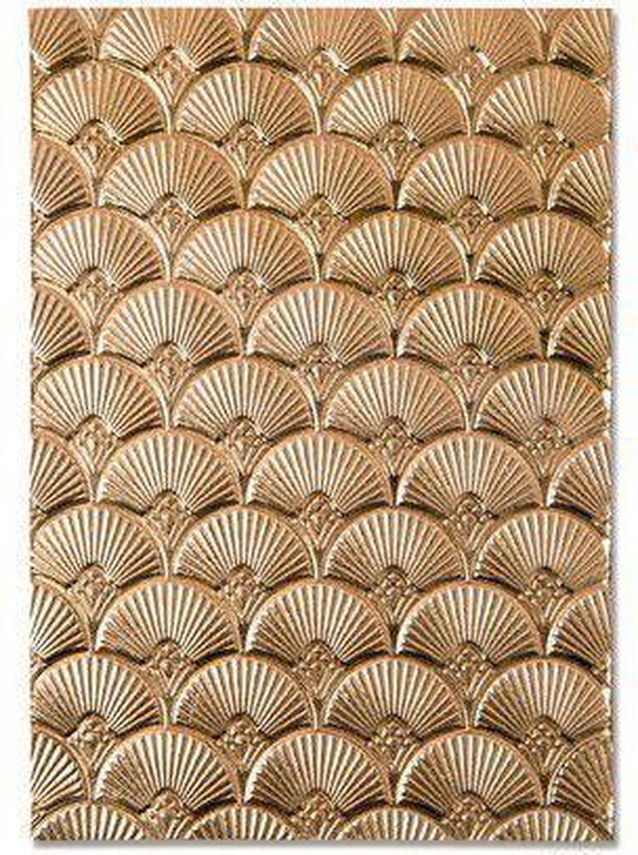 Sizzix 3-D Impressies Embossing Folder 664507 Art Deco door Kath Breen, One Size, Multicolor
