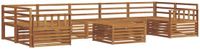 vidaXL Naturel Massief Acacia Hout Hoek Loungeset