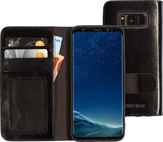 Mobiparts Excellent Wallet Case 2.0 Samsung Galaxy S8 Jade Black zwart / Galaxy S8