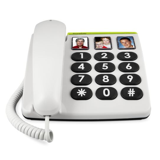 Doro PhoneEasy 331ph - Analoge Telefoon - Wit - Grote Toetsen