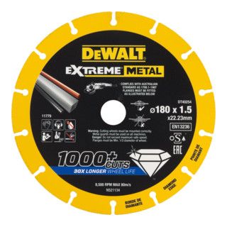 DEWALT diamantdoorslijpschijf 180x1.5mm - 1 stuk