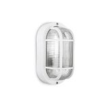 Zarivy Ovale wandlamp IP54, wit, 1 x E27, 40 W. Afmetingen: 11,4 x 20,2 x 10 cm. Model TARRAGONA