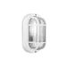 Zarivy Ovale wandlamp IP54, wit, 1 x E27, 40 W. Afmetingen: 11,4 x 20,2 x 10 cm. Model TARRAGONA