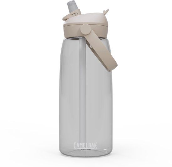 CamelBak Thrive Flip Straw Drinkfles - 1 L - Met Rietje - Waterfles - Transparant