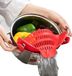 Sans marque Tamis en silicone rouge