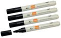 Nobo Marqueurs pour tableau blanc avec pointe ronde - 4 pièces - Noir