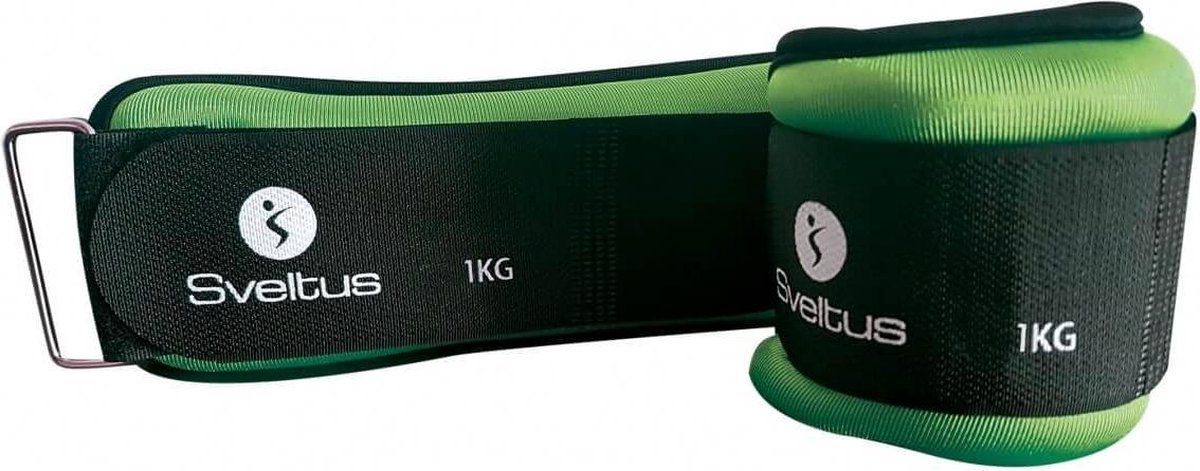 Sveltus Lycra Weighted Cuffs - 2 x 1 kg - Green