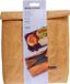 Fackelmann Sac à tartine Small, Réutilisable avec fermeture velcro, Marron