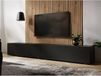 Mobistoxx KINGSTON Meuble tv-hifi 2 portes battantes 210 cm noir mat