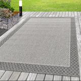 Morhane Aruba Aguli tapis d'extérieur plat tissé rectangle 140x200cm crème