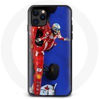 Maniacase Etui voor iPhone 12 mini Formule 1 Rood Fernando Alonso