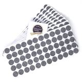 Adsamm® 600 x zelfklevende viltglijders Grijs ø 20 mm Rond 3,5 mm dik