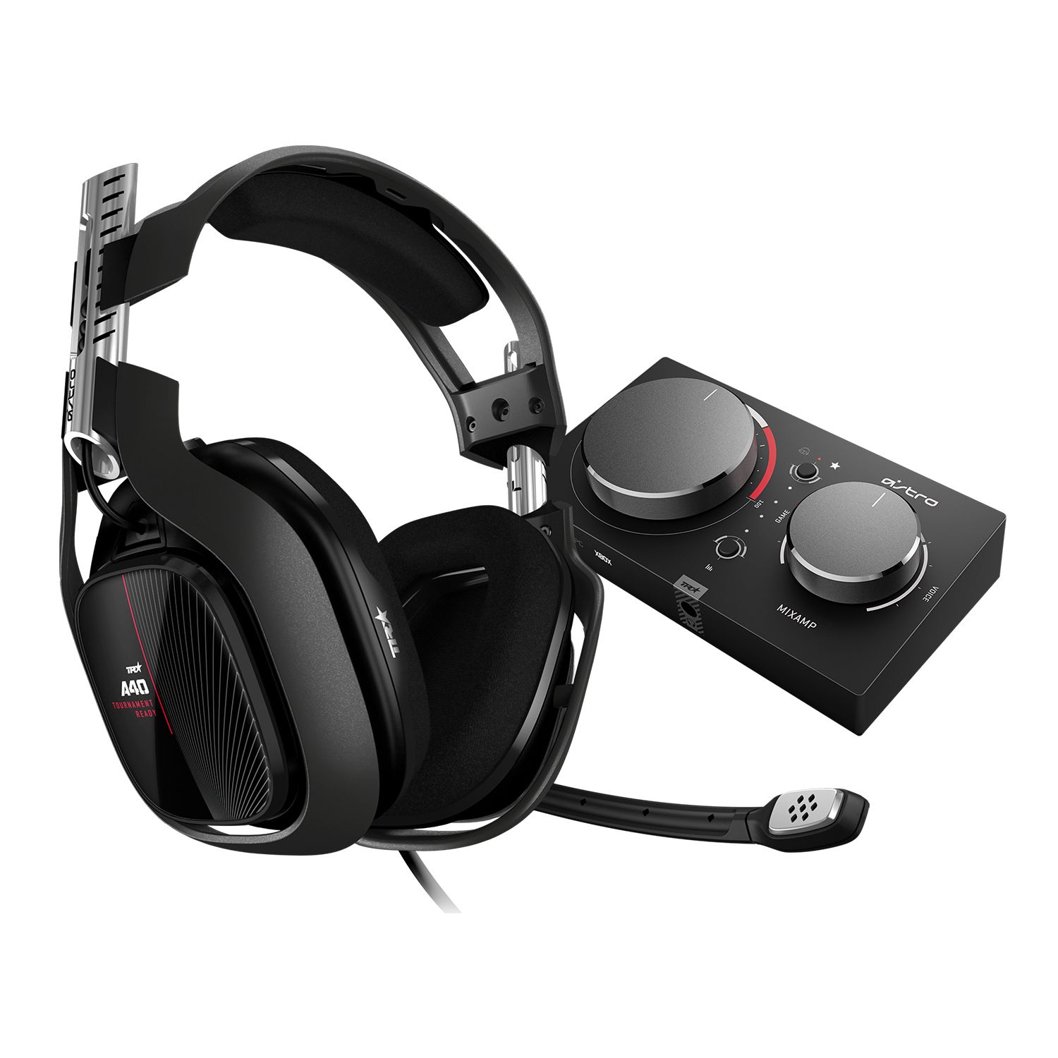ASTRO Gaming A40 TR + MixAmp Pro TR Headset - Gaming Headset - Bedraad - Zwart/Rood/Zilver