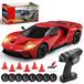 Ford GT RC drift auto - Échelle 1:24 - Rouge - Officiellement sous licence - Avec 2 batteries