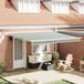 Maison Exclusive - Pare-soleil électrique (filaire) avec éclairage LED et capteur, 4 x 3 mètre