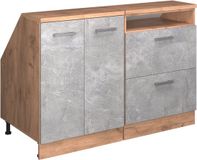Vicco R-Line Keukenkast voor schuine wand – 120 cm Set van 2 kastrompen 60 cm diepte Beton