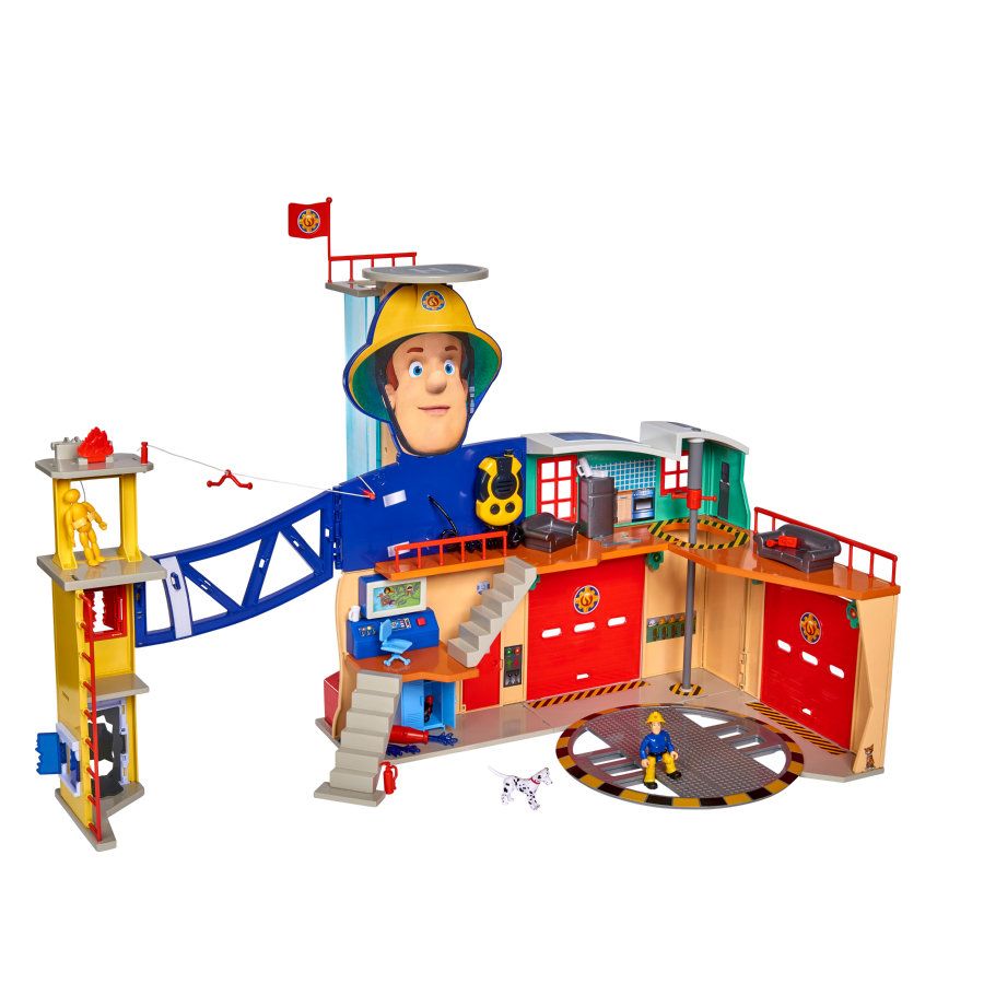 Simba Brandweerman Sam Mega-brandweerkazerne XXL - Kleurrijk
