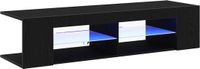 vidaXL TV-kast 135 x 39 x 30 cm zwart eiken bewerkt hout