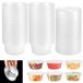 Omgoods - Set de 50 boîtes de rangement avec couvercle, 150 ml