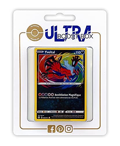 my-booster Yveltal 46/72 Holo Amazing - Ultraboost X Epée et Bouclier 4.5 Destinées Radieuses - Doos met 10 Franse Pokemon kaarten