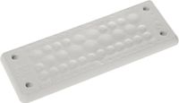 Trelleborg MH-24 F 31-1 LIGHT GREY UL94 V-0 IP65 | TPE | Schroefdoorvoerplaat TPE grijs 1 stuk