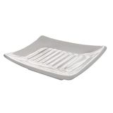 Gedy Queenstown zeepbakje, 2,5 x 11,5 x 8,5 cm, keramiek, wit
