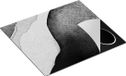 Chefcare Inductie Beschermer Abstracte Kunst - Bruin Beige Blauw - Zwart Wit - 60x52 cm