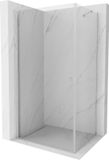 Mexen Pretoria porte de douche pivotante 80 x 100 cm, transparent, chrome