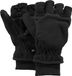 Barts Convertible Mitts - Unisex Handschoenen - Zwart - Maat XL